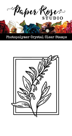 Paper Rose Studio Floral Frame 1 Clear Stamp