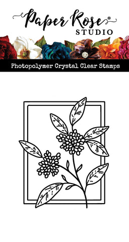 Paper Rose Studio Floral Frame 7 Clear Stamp