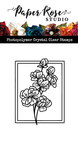 Paper Rose Studio Floral Frame 8 Clear Stamp