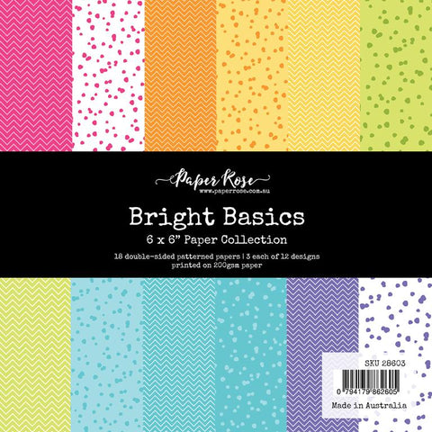 Paper Rose Studio Bright Basics 6x6 Paper Collection