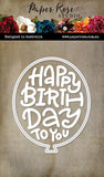 Paper Rose Studio Happy Birthday Balloon Metal Die