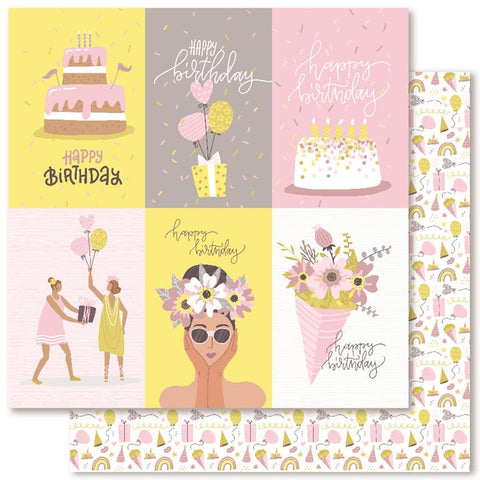 Paper Rose Studio Birthday Girl Paper A Patterned Paper