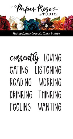 Paper Rose Studio Currently 2 Clear Stamp