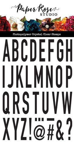 Paper Rose Studio Mega Alpha Clear Stamp