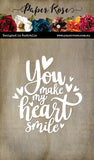 Paper Rose Studio You Make My Heart Smile Metal Cutting Die
