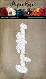 Paper Rose Studio Congratulations Metal Cutting Die