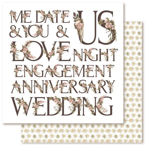 Paper Rose Boho Wedding Paper F Patterned Paper