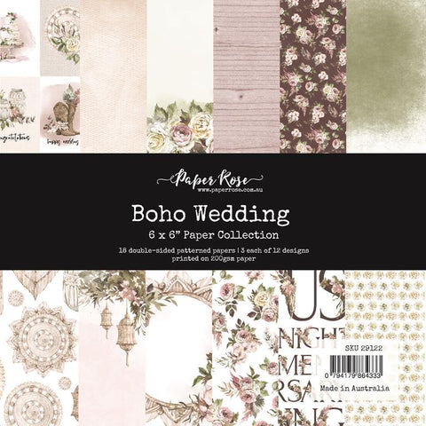 Paper Rose Studio Boho Wedding 6x6 Paper Collection