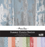 Paper Rose Studio Summer Picnic Basics 12x12 Paper Pack