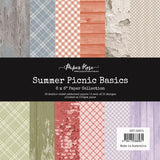 Paper Rose Studio Summer Picnic Basics 6x6 Paper Pack