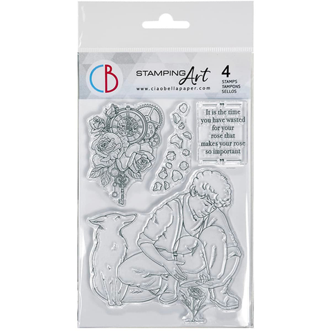 Ciao Bella The Rose 4"x6" Clear Stamp Set