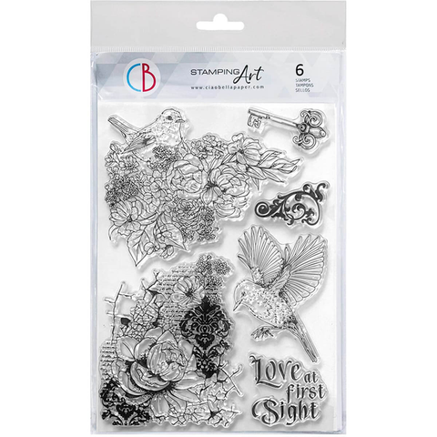 Ciao Bella Clear Stamp Set 6"x8" Love At First Sight