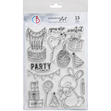 Ciao Bella Clear Stamp Set 6"x 8" It's Party Time