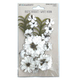 49 and Market Rustic Bouquet - White Heron