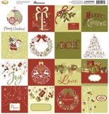 Reminisce Retro Christmas 12x12 Sticker Sheet