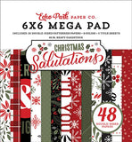 Echo Park Salutations Christmas Cardmakers 6X6 Mega Paper Pad