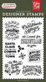 Echo Park Salutations Christmas Making Spirits Bright Designer Stamp Set