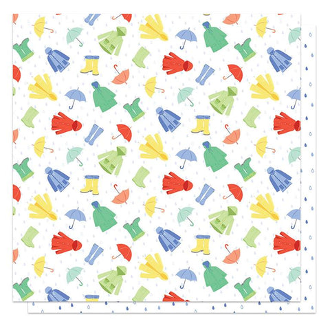PhotoPlay Paper Showers & Flowers Puddle Jumper Patterned Paper