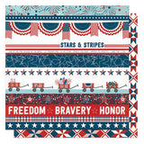Photoplay Paper Stars & Stripes Honor Patterned Paper