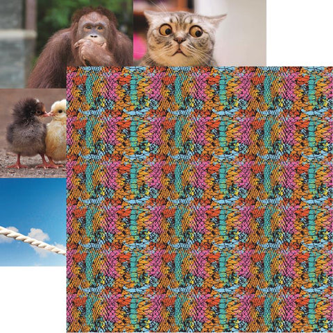 Reminisce Say What? Snakeskin Patterned Paper