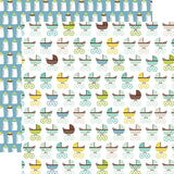 Echo Park Sweet Baby Boy Baby Strollers Paper