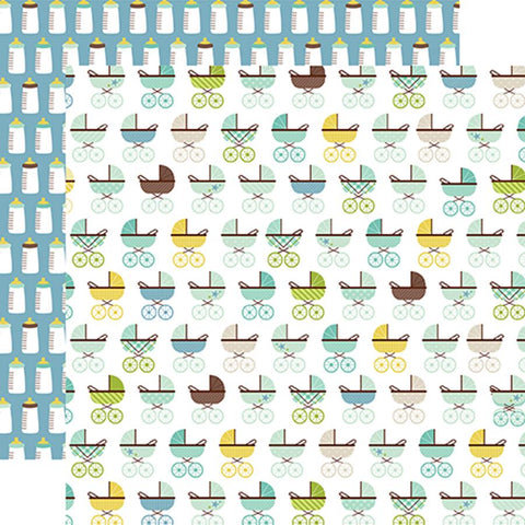 Echo Park Sweet Baby Boy Baby Strollers Paper