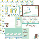 Echo Park Sweet Baby Boy Journaling Cards Patterned Paper