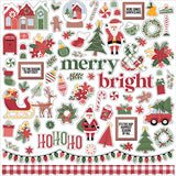 Echo Park Santa Claus Lane Element Sticker Sheet