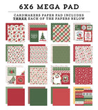 Echo Park Santa Claus Lane Cardmakers 6X6 Mega Paper Pad