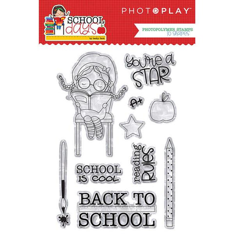 PhotoPlay Paper School Days Stamp Set