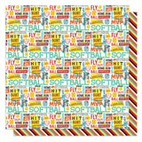 Photoplay Paper MVP Softball Steal Patterned Paper