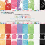 49 and Market Spectrum Gardenia 12x12 Solids Collection Pack