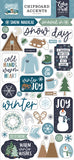 Echo Park Snowed In 6x13 Chipboard Accent Embellishments
