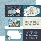 Echo Park Snowed In 4x6 Journaling Cards Patterned Paper