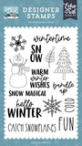 Echo Park Snowed In Snow Magical Designer Stamp Set