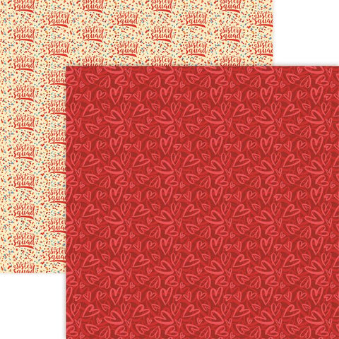 Reminisce Sisters Sister's Love Patterned Paper