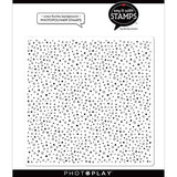 Photoplay Paper Say It With Stamps Snow Flurries 6x6 Background Stamp Set