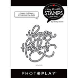 Photoplay Paper Say It With Stamps Happy Holidays Word Die Set