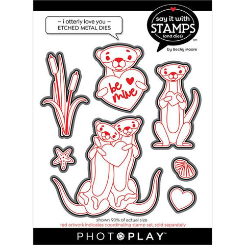 Photoplay Paper Say It With Stamps I Otterly Love You Die Set