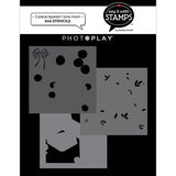 Photoplay Paper Say It With Stamps I Love Mom 6x6 Stencil Set (3-pc)