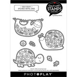 Photoplay Paper Say It With Stamps Slow Down Die Set