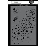 Photoplay Paper Say It With Stamps Shooting Stars 6x9 Stencil