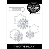 Photoplay Paper Say It With Stamps Delicate Snowflakes Hot Foil Plate Set