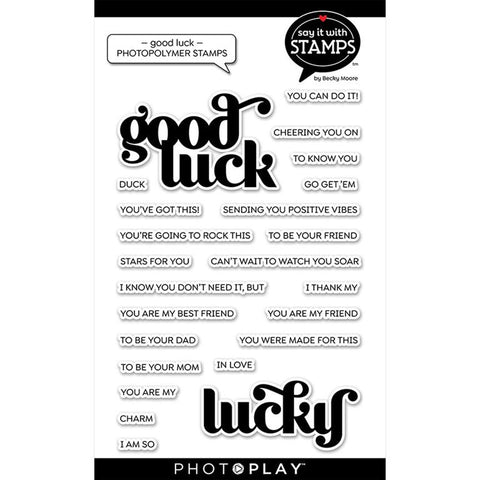 PhotoPlay Paper Say It With Stamps Good Luck-Lucky 4x6 Stamp Set