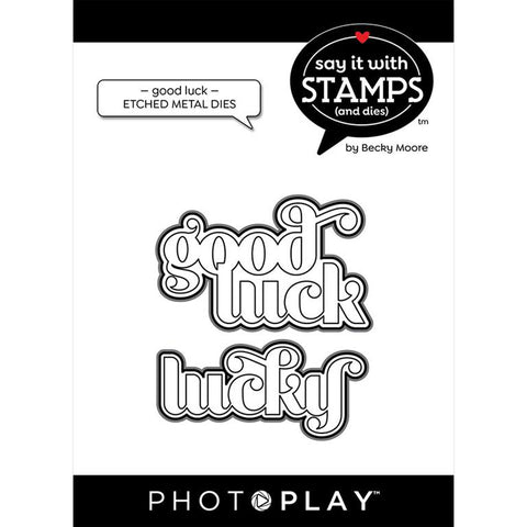 PhotoPlay Paper Say It With Stamps Good Luck-Lucky Die Set
