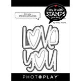 Photoplay Paper Say It With Stamps Love You Large Phrase Die Set