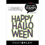Photoplay Paper Happy Halloween Inlay Large Phrase Die Set