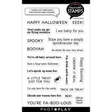 Photoplay Paper Inside Out Halloween Sentiments 4x6 Stamp Set