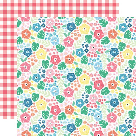 Echo Park Sun Kissed Tropic Floral Patterned Paper