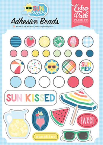 Echo Park Sun Kissed Adhesive Brad Embellishments